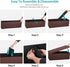 43Inches 660 lbs, ZenStyle Storage Ottoman Bench, Folding Footrest Padded Seat, Storage Chest Long Shoes Bench
