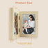 Golden State Art 4x6 Double Picture Frame, Vertical Hinged Folding Family Frames with Real Glass (Beige, 1-Pack)