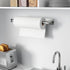 SUS304 Paper Towel Holder - Self-Adhesive or Drilling, Brushed Nickel, Wall Mounted, Stainless Steel Kitchen Roll
