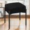 Vanity Stool Chair Faux Fur, 16.3"L x 12.8"W x 17.3"H Soft Ottoman,
