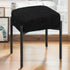 Vanity Stool Chair Faux Fur, 16.3"L x 12.8"W x 17.3"H Soft Ottoman,
