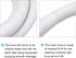 PATIKIL Universal Washing Machine Drain Hose Extension Kit 4.92ft White with Clamp and U-Bend Hose Holder