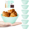 Silicone Banneton Sourdough Bread Baskets (Set of 6, 5 Inch), Round Proofing Bowls with Starter Kit, Baking Supplies