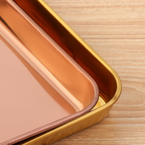 Meisha Baking Tray, Stainless Steel Cookie Sheet, Non Toxic & Healthy, Easy Clean & Dishwasher Safe