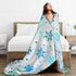 Perinsto 80"X60" Christmas Winter Snowflakes Throw Blanket Ultra Soft Warm All Season Decorative Fleece Blankets