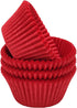 Premium Red Greaseproof Cupcake Liners Muffin Paper Baking Cups Standard Size, 100-Count by Mombake