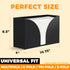 Storage Standard Countertop 10.75 6.5 4 Inches Multifold Paper Towel Dispenser - Matte Black Paper Towel Holder