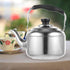 KALLORY 1pc Stainless Steel Teapot, Water Kettle for Stove Top Camping