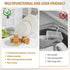 Abizarch 6pcs Bamboo Dish Brush Replacement Heads, Wooden Dish Brushes for Cleaning Kitchen Wood Dish Scrubbers Washing