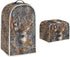 Camo Deer Toaster Cover and Blender Cover Set, Brown Camouflage Dust Cover Case for 4 Slice Small Appliances, Hunting