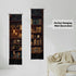 2 Pack 46" 13" PLIGREAT Vintage Bookshelf Tapestry with Tassel Classic Library Wall Tapestry Vertical Wall Hanging