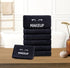 12 Pack 13 13 White Classic Bleach Safe Black Makeup Washcloths for Face Cleansing, - Super Soft Luxury Cotton Black