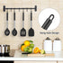 Pack of 4 Large Silicone Cooking Spatulas and Spoons, Non-stick Heat Resistant Kitchen Utensils, Black