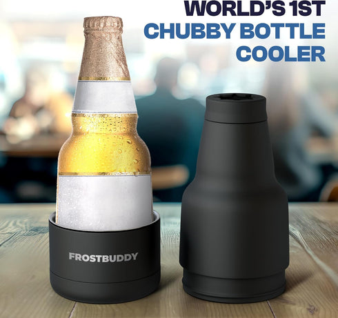 Frost Buddy Chubby Buddy - Mexican Beer Bottle Cooler - Stainless Steel Double Wall Vacuum Insulated compatible