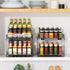RCHYFEED 2 Tier Pull Out Spice Rack Organizer - Heavy Duty Slide Out Shelf for Kitchen Seasoning