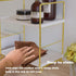 kaileyouxiangongsi 2-Tier Countertop Kitchen Spice Rack - Freestanding Stackable Bathroom Storage Shelf - Cosmetic
