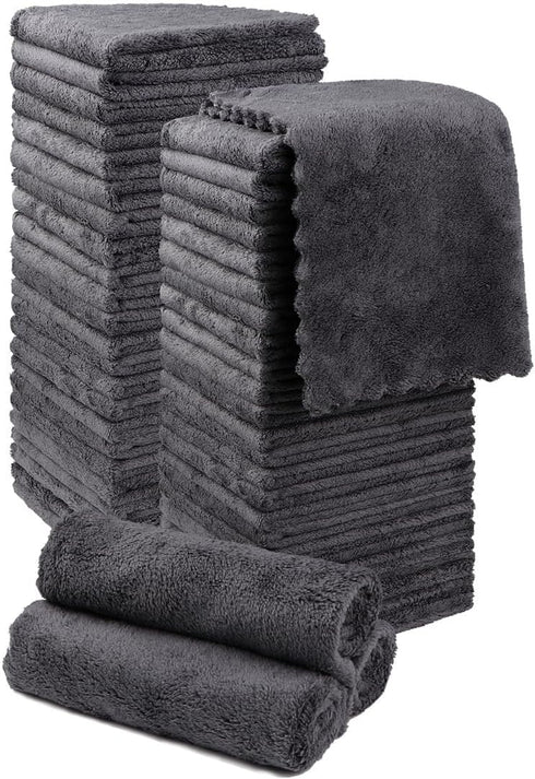 Orighty Washcloths 48 Pack, Ultra Soft Face Cloths 12 x 12 inch,