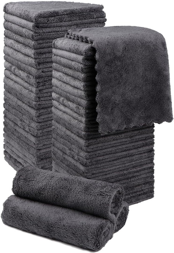 Orighty Washcloths 48 Pack, Ultra Soft Face Cloths 12 x 12 inch,
