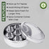 Nature's Own Stainless Steel Spice Box with Non-Breakable Transparent Glass, 7 Containers and 1 Spoon, Spice Box (22CM)