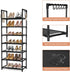 7 18-20 Closets LANTEFUL Tiers Shoe Rack Pairs Boots Organizer Storage Sturdy Narrow Shoe Shelf for Entryway