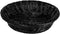 G.E.T. WB-1501-BK Round Polyweave Bread Roll Serving Basket - 9.5" - Black