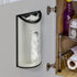Honey-Can-Do Stainless Steel Plastic Bag Saver & Trash Bag Dispenser, Wall-Mounted Plastic Bag Organizer for Kitchen