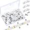 Qunclay 300 Pack Strip Light Mounting Brackets, LED Clear Clips with Screws for 12 mm Wide IP67/68 Strip Lights