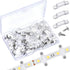 Qunclay 300 Pack Strip Light Mounting Brackets, LED Clear Clips with Screws for 12 mm Wide IP67/68 Strip Lights