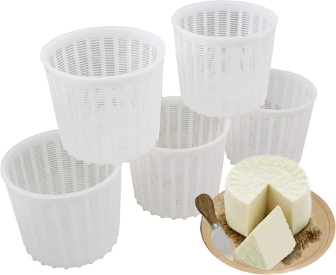 5 Pcs Soft Cheese Mold for Cheese Making 3 QT - Cheese