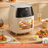 Numola 100 Pcs Air Fryer Liners, Disposable Parchment Paper, 8 Inch Perforated Sheets for Baking