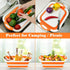 Collapsible Cutting Board, Foldable Chopping Board with Colander, Multifunctional Kitchen Vegetable Washing