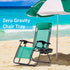 Zero Gravity Chair Tray with Cup Holder and Snack Slot - Black
