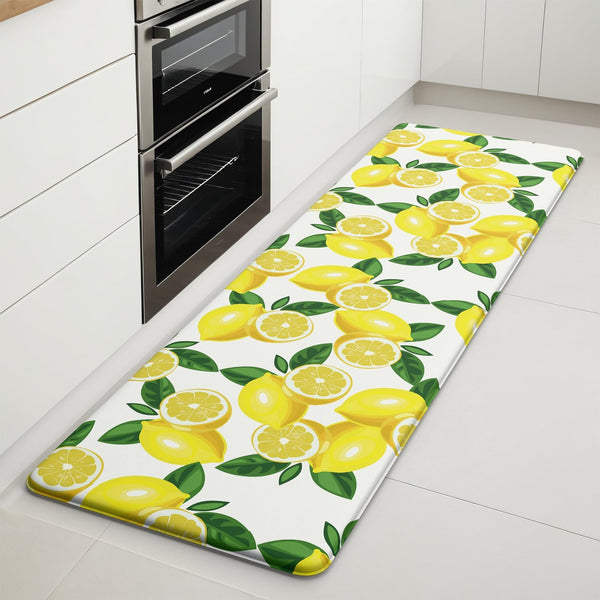 FYATHM Lemon Kitchen Mats for Floor - Anti Fatigue Mats for Kitchen Floor,