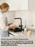 3 1 Set, Countertops Countertop, in Ceramic Sponge&Brush Holder and Soap Tray Leak-Proof Design to Keep Dry, Flexible