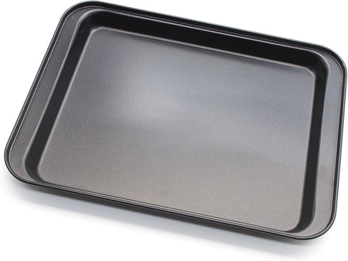 Cookie Baking Sheet, 9.5 Inch x 7 Inch Square Iron Plate with Nonstick Coating for Baking Various Foods