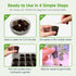 MEYCEMT 50 Pack, Hydroponic Growing Sponges Universal Fit Sponges & Seed Pods for Starting Seeds, Indoor Outdoor Garden