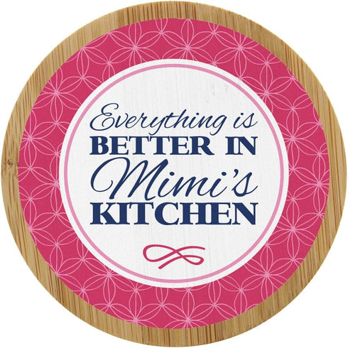 ThisWear for Mimi Grandma Gift Seal Pot Decorative Jar - Everything is Better in Mimi's Kitchen Decor