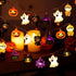 Gooyule 4.9Ft 10 2 2026 Halloween String Lights, LED Fall Fairy Lights Skull String Lights Halloween Decor Autumn Light