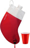 Santa's Stocking Flask for Party: 2.25 Liter Flasks, Funny Yankee Swap Gifts, Holiday Party Decorations