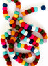 Colorful Felt Ball Pom Pom Garland | 9 Ft | 100% Wool Felt | Spring, Easter, Birthday, Christmas Boho Rainbow Decor