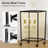 160L 2 Chrislley Laundry Hamper with Wheels, Section Large Laundry Basket with Removable Bag, Steel Frame Dirty Clothes