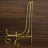 Artliving Gold Metal Plate Stands for Display - 10-Inch Adjustable Easel Holders for Plates, Frames, Cookbooks (2-Pack)