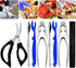 Crab Leg Crackers and Tools, 7 Piece Seafood Tools Set with Stainless Steel Lobster Crackers and Picks
