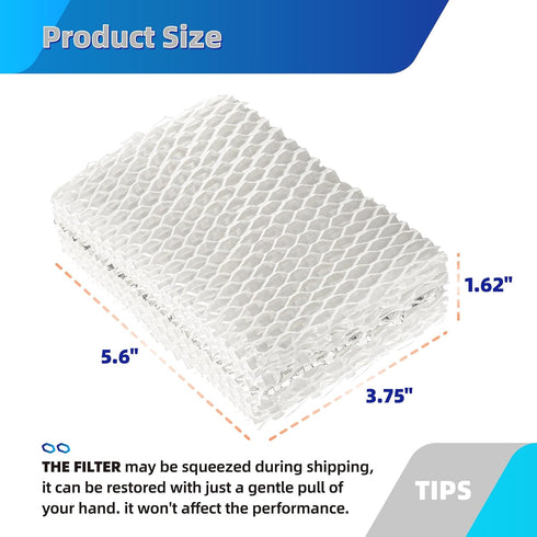 WF813 Humidifier Wick Filter Replacement for Equate EQWF813, Compatible with ReliOn RCM832, 4 Pack Wicking Pad