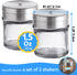 CUSINIUM 2-Pack 1.5oz Glass Spice Seasonings Shaker With Adjustable Lid by CUSINIUM