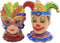 Clown and Girl Wearing a Mask Ceramic Salt and Pepper Shakers Set