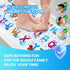 40 16 Inch, Linoows Baby Bath Tub Mat, Extra Large Non Slip Kids Cartoon Bathtub Shower Mats with Suction Cups & Drain