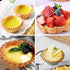 DaKuan 12 Packs Egg Tart Mold, Mini Pie Pans Tin Pan Baking Tool, Carbon Steel Cupcake Cake Muffin Mold, 2.6 Inch