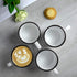 City to Cottage Handmade Extra Large 17.5oz/500ml White and Black Polka Dot Ceramic Mug for Hot Chocolate, Coffee, Tea