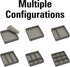 3 Set, 2 Household Essentials Piece Drawer Organizers Starter Customizable Inserts, Large Tray and Small Trays